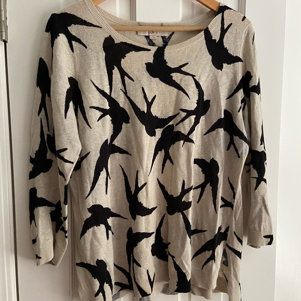 Loft lightweight 3/4 length sweater